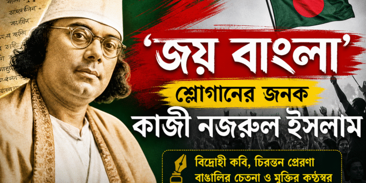 ‘জয় বাংলা’ শ্লোগানের জনক কাজী নজরুল ইসলাম
